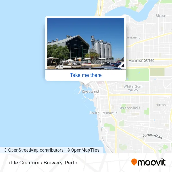 Little Creatures Brewery map