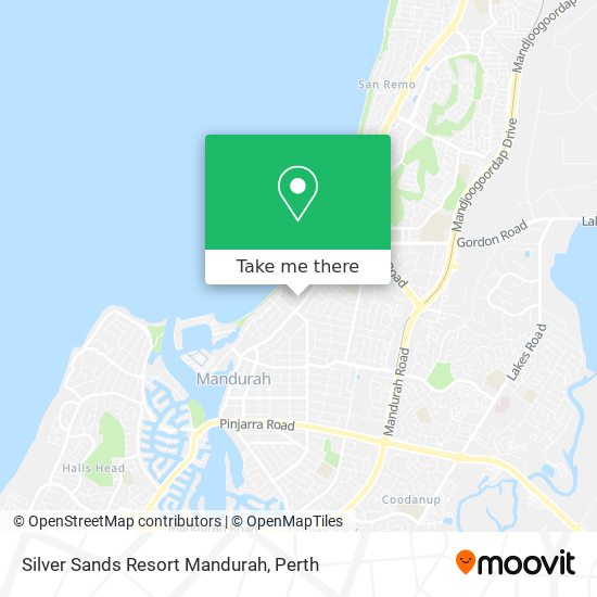 Silver Sands Resort Mandurah map