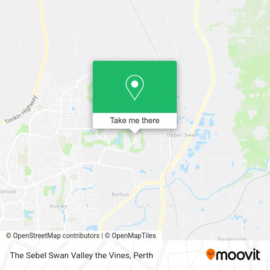 The Sebel Swan Valley the Vines map