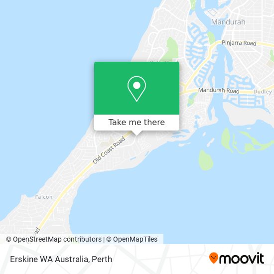 Erskine WA Australia map