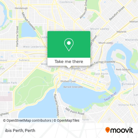 ibis Perth map