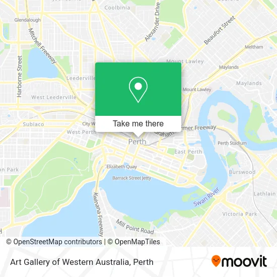 Art Gallery of Western Australia map