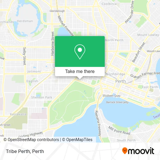 Mapa Tribe Perth