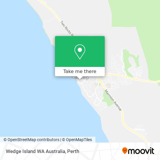 Mapa Wedge Island WA Australia