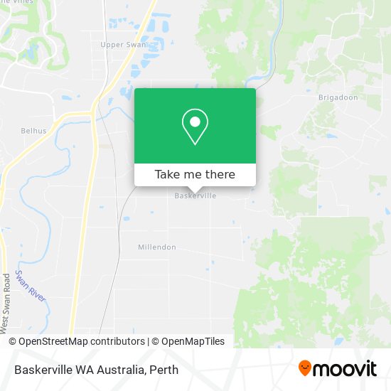 Baskerville WA Australia map
