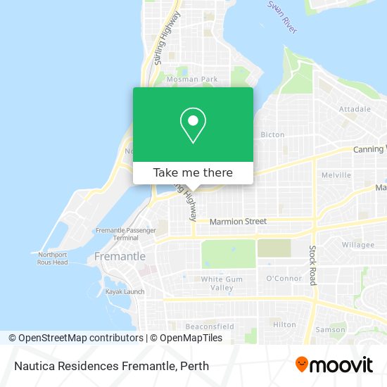 Nautica Residences Fremantle map