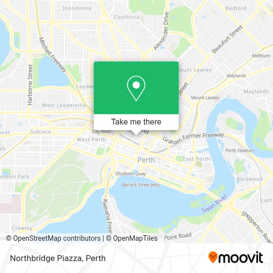 Mapa Northbridge Piazza