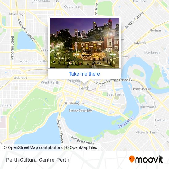 Perth Cultural Centre map