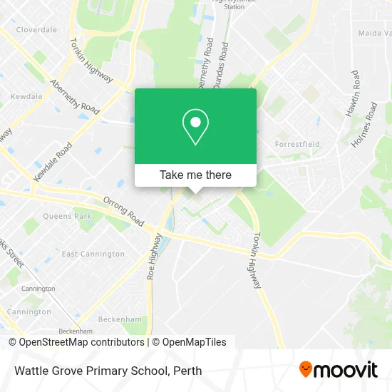 Mapa Wattle Grove Primary School