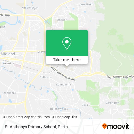 St Anthonys Primary School map