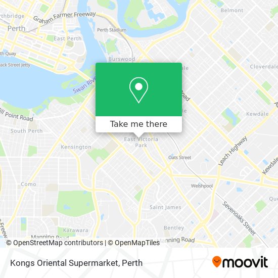 Kongs Oriental Supermarket map