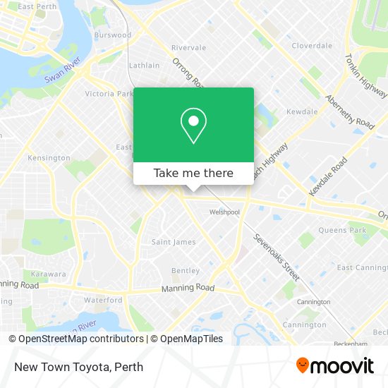 New Town Toyota map