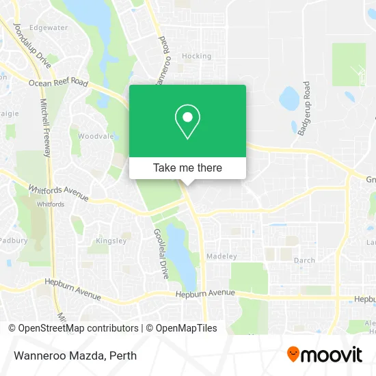 Mapa Wanneroo Mazda