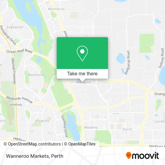 Mapa Wanneroo Markets