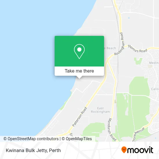 Mapa Kwinana Bulk Jetty