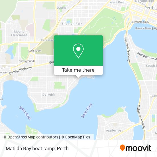 Mapa Matilda Bay boat ramp
