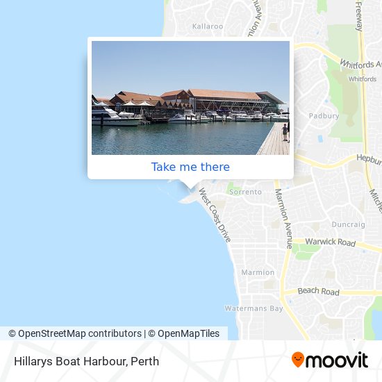 Hillarys Boat Harbour map
