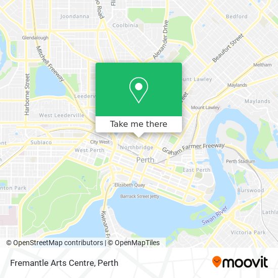 Mapa Fremantle Arts Centre