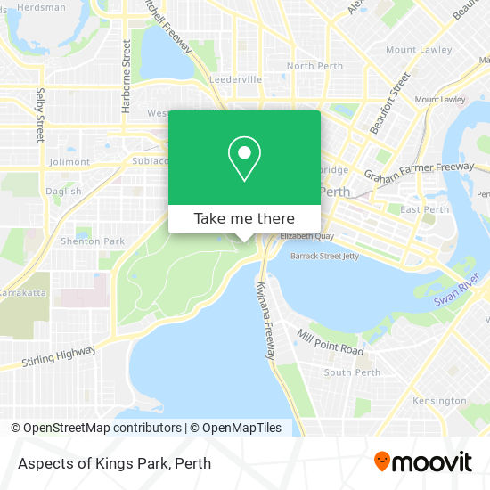 Aspects of Kings Park map