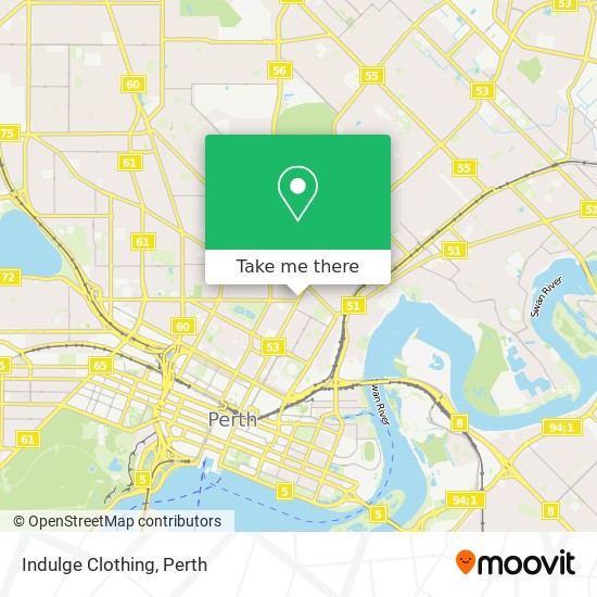 Indulge Clothing map