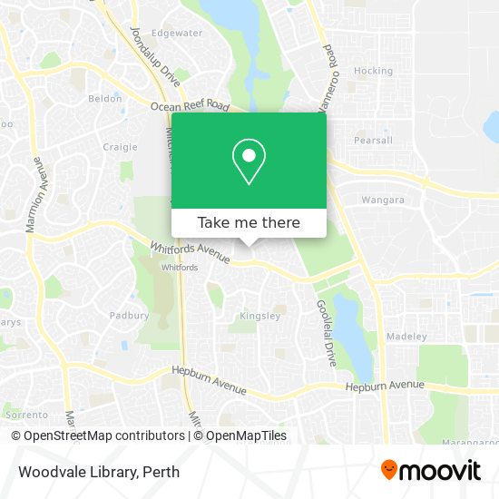 Woodvale Library map