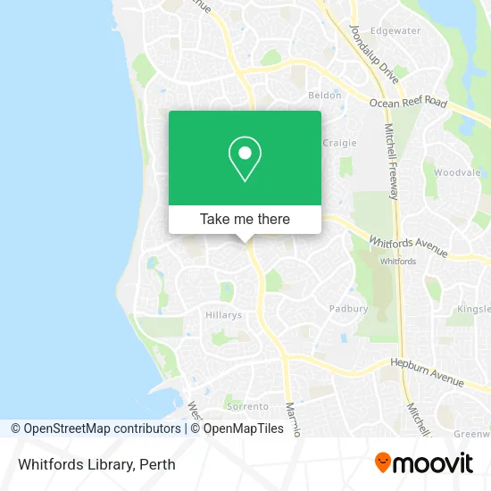 Whitfords Library map