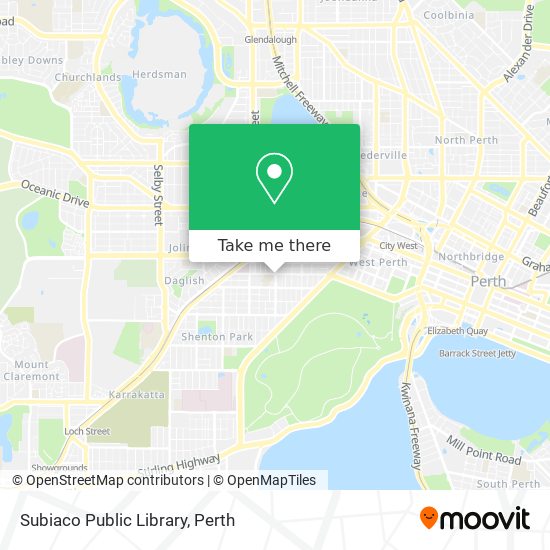 Subiaco Public Library map