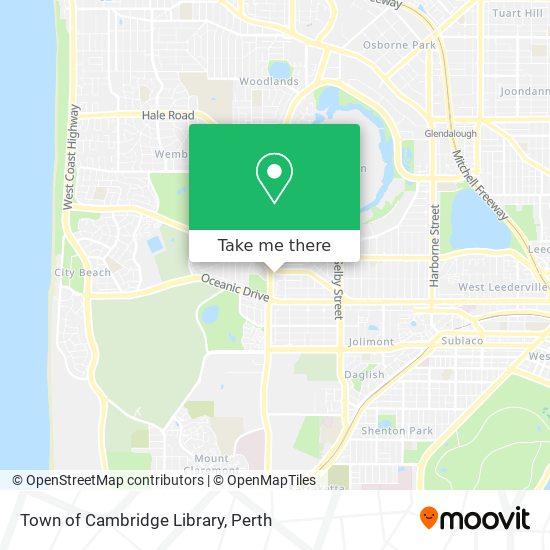 Town of Cambridge Library map