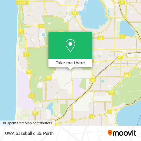 UWA baseball club map