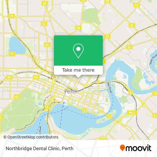 Mapa Northbridge Dental Clinic