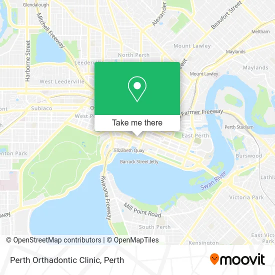 Mapa Perth Orthadontic Clinic