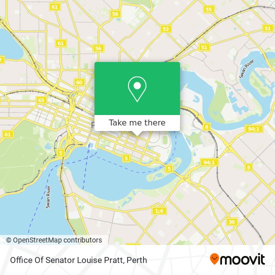 Office Of Senator Louise Pratt map