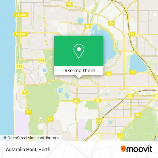 Australia Post map