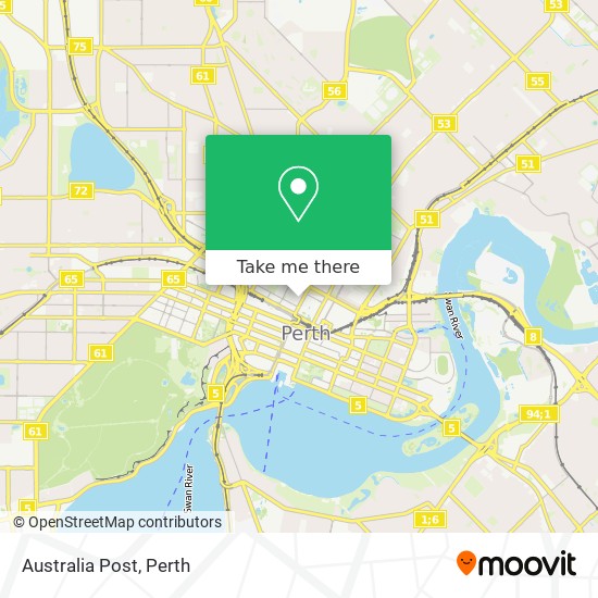 Mapa Australia Post