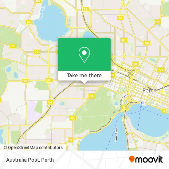 Mapa Australia Post