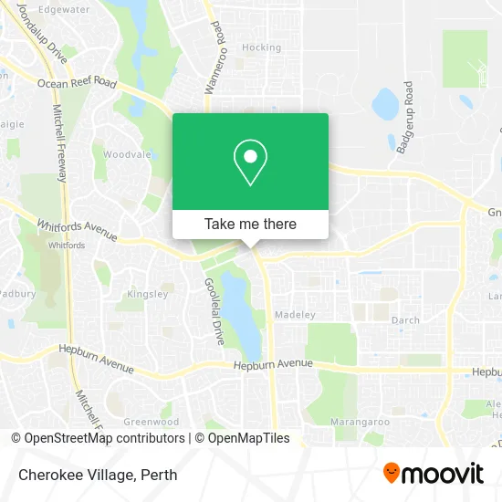 Mapa Cherokee Village