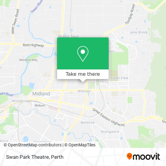 Mapa Swan Park Theatre