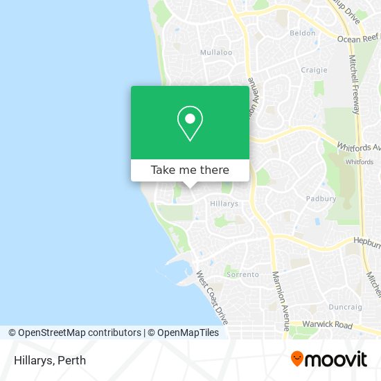 Mapa Hillarys