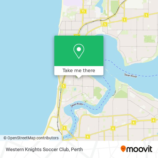 Western Knights Soccer Club map