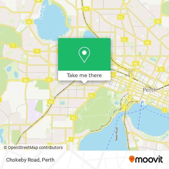 Chokeby Road map