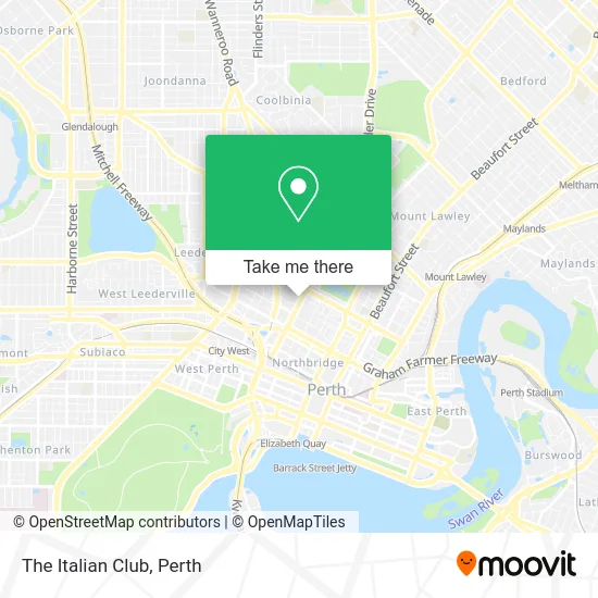 Mapa The Italian Club