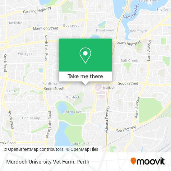 Mapa Murdoch University Vet Farm