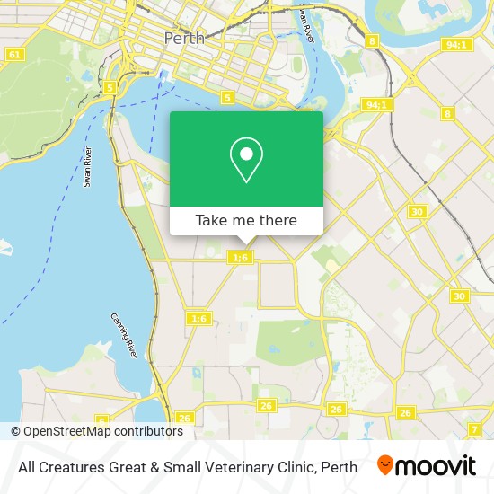 All Creatures Great & Small Veterinary Clinic map