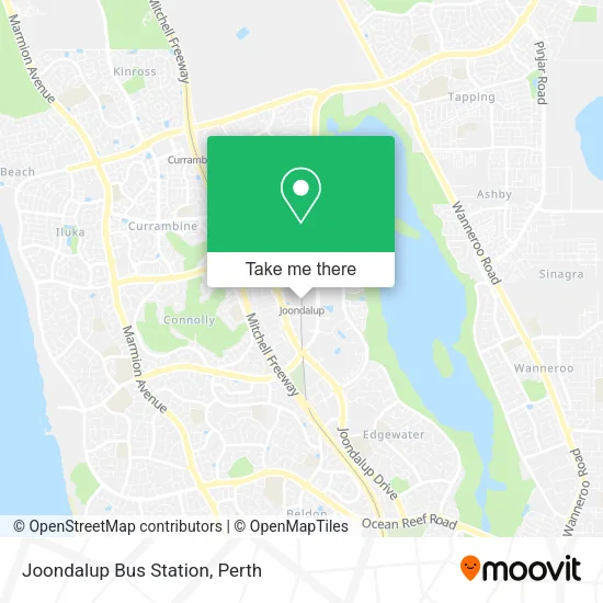 Joondalup Bus Station map