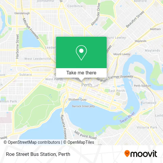 Mapa Roe Street Bus Station