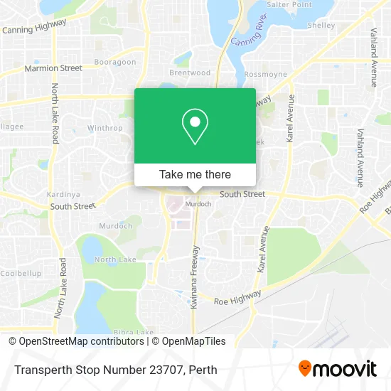 Mapa Transperth Stop Number 23707