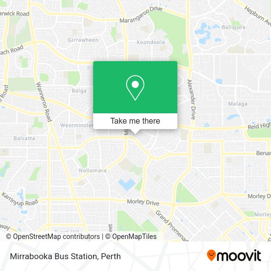 Mirrabooka Bus Station map