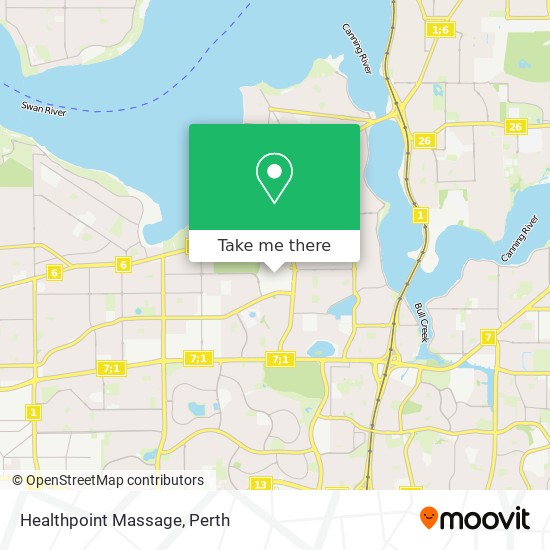 Healthpoint Massage map