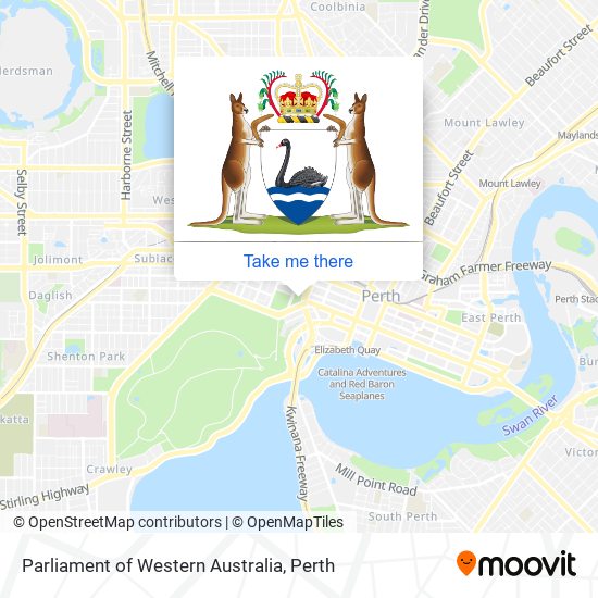 Mapa Parliament of Western Australia