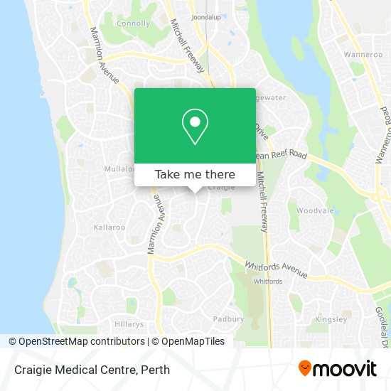 Mapa Craigie Medical Centre